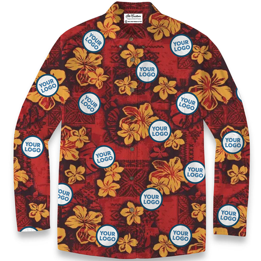 Spring Hawaii Vibe Premium Cotton Long Sleeve Shirt 2